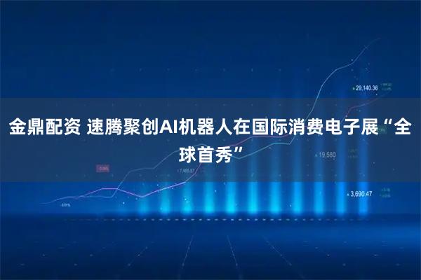 金鼎配资 速腾聚创AI机器人在国际消费电子展“全球首秀”