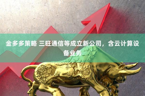 金多多策略 三旺通信等成立新公司，含云计算设备业务