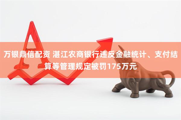 万银鼎信配资 湛江农商银行违反金融统计、支付结算等管理规定被罚175万元